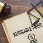 Revocable Trust is shown using a text and court gavel